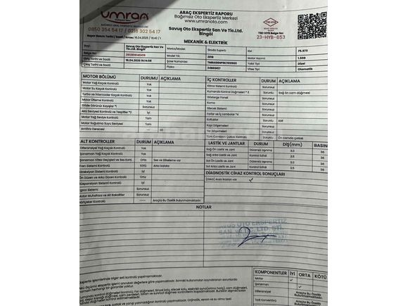 Cam tavanlı, Düşük km Hatasız-Boyasız 2018 Süperb
