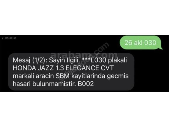 KAZASIZ BOYASIZ TRAMERSİZ 85BİN KM DE