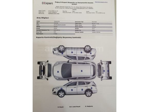 Sahibinden Honda CR-V 2.0i ES 2000 Model 