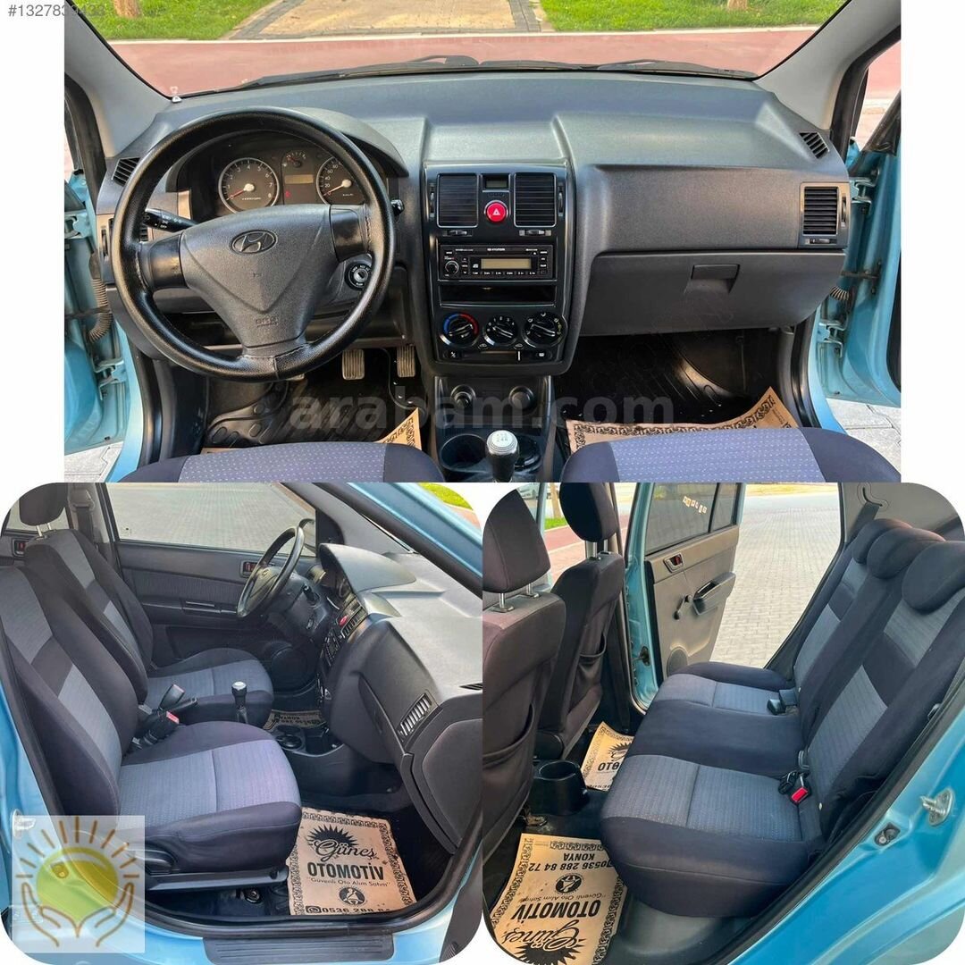 Galeriden Hyundai Getz 1.4 DOHC Start 2009 Model Konya 256.000 km Mavi 6