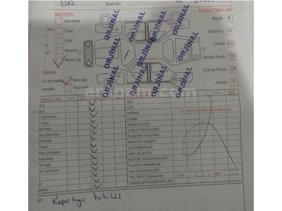 Klimalı, hidrolik direksiyonlu, orjinal Ford Escort