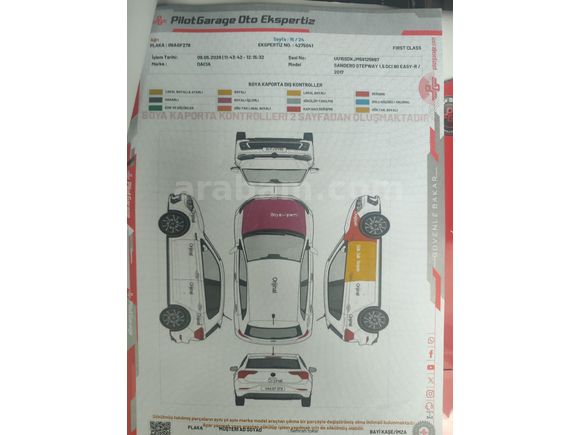 Sahibinden Dacia Sandero 1.5 dCi Stepway 2017 Model
