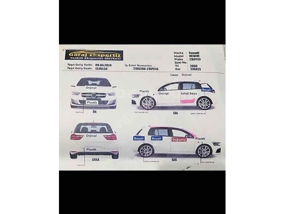 Sahibinden Renault Megane 1.6 Expression 2009 Model Mardin