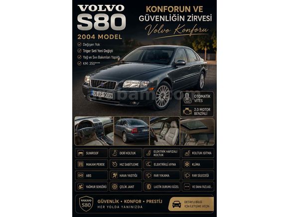 Sahibinden Volvo S80 2.0 T 2004 Model 