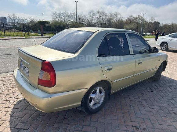 Sahibinden Hyundai Accent 1.5 GLX 2002 Model  242.000 km Sarı