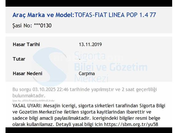 HATASIZ MASRASIZ TEMİZ ARAÇ