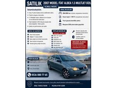 Sahibinden Fiat Albea 1.3 Multijet  TİCARİ GEÇMİŞİ YOK 
MOTOR SIFIR  