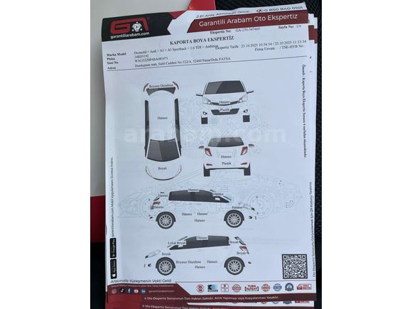 Sahibinden Audi A3 Sportback 1.6 TDI Attraction 2011 Model 