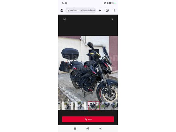 Sahibinden Bajaj Pulsar NS 200 UG