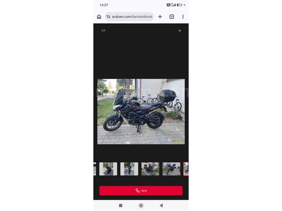 Sahibinden Bajaj Pulsar NS 200 UG
