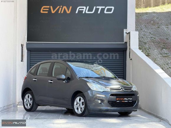 EVİN AUTO'DAN 2014 MODEL CİTROEN C3 OTOMATİK 136 BİNKM CAM TAVAN