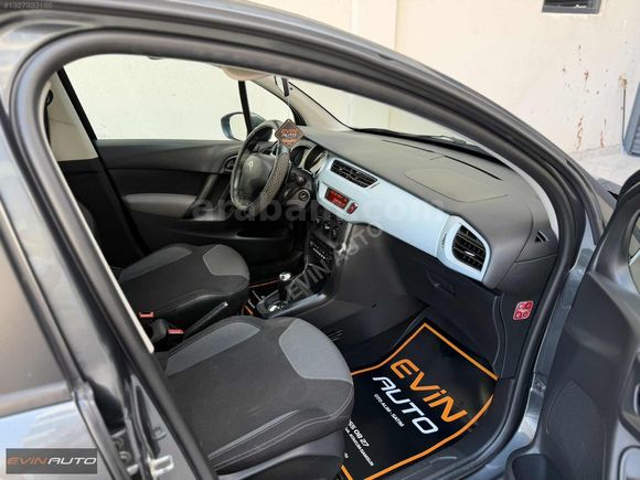 EVİN AUTO'DAN 2014 MODEL CİTROEN C3 OTOMATİK 136 BİNKM CAM TAVAN