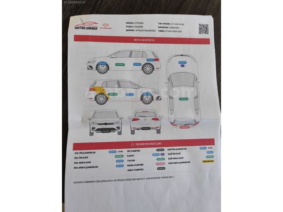 Citroen C3 Memur aracı (YENİ KASA)