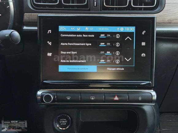 2020 C3 1.2 PURETECH SHİNE 56'BİN KM K.ISITMA+KÖR NKTA+ŞERİT TKP