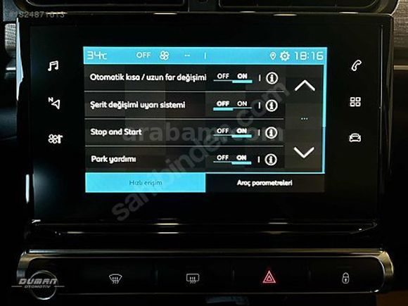DUMAN'DAN 22.000 KM'DE 2024 MODEL CITROEN C3 1.2 P.TECH SHINE