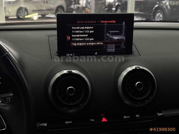 AUDİ A3 SPORTBACK 1.6 TDI DYNAMİC DİZEL OTOMATİK 110.810KM