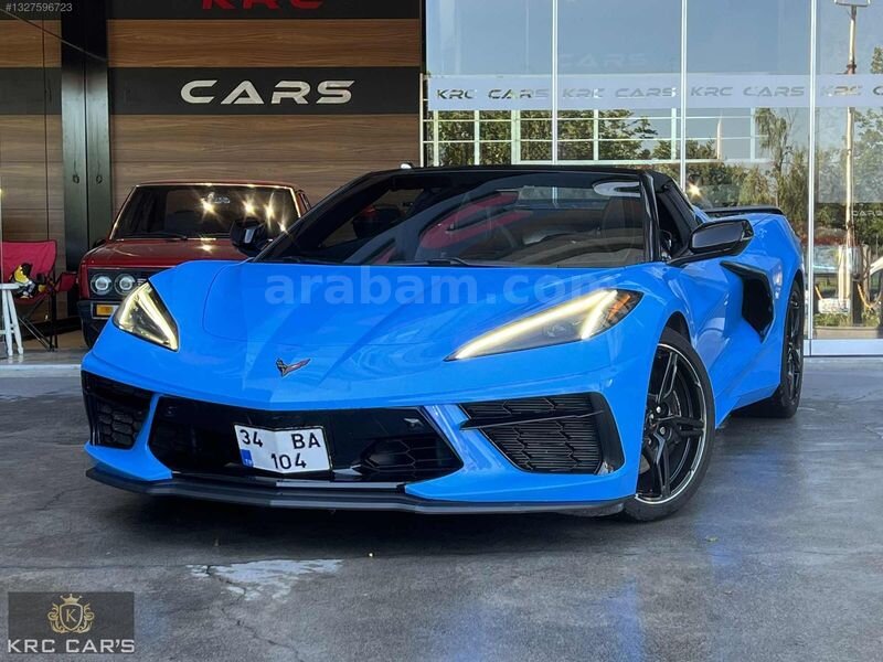 Galeriden Chevrolet Corvette C8 2021 Model İstanbul 9.000 km Mavi
