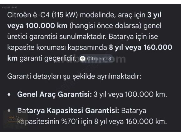"2026"[MAX]-EC4-UZUN MENZİL BOYASIZ*TRAMERSİZ*CAMTAVAN*GÜV.PKT