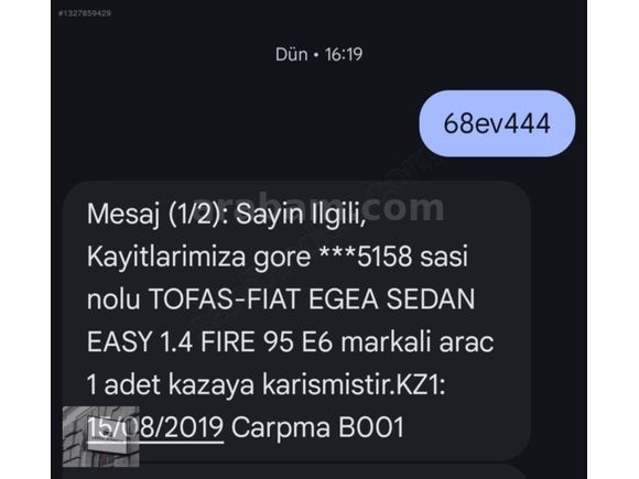 2019 MODEL 62.000 KM SIFIR AYARINDA FİAT EGEA