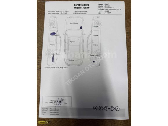 2020 EGEA EASY PLUSS - DEĞİŞENSİZ - DÜŞÜK KM EMSALSİZ TEMİZLİKTE