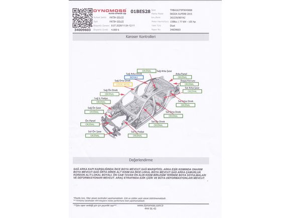 Sahibinden Skoda SuperB 1.6 TDI Elegance 2015 Model 