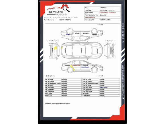 ELA'DAN 2024 FORD FOCUS ACTIVE STİL DİZEL OTOMATİK 21 KM