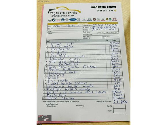 ERKAN MOTORS DAN FOCUS STYLE KREDİ KART TAKSİT