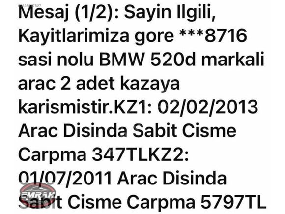 EMRAH'TAN BMW 5.20 D
