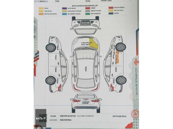 GLS UNAT KİA BAYİİ 2023 FOCUS DİZEL OTOMATİK TİTANİUM
