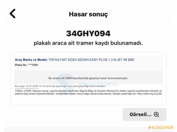 25000 km.de,yüzde 20 kdv faturalı,değişensiz