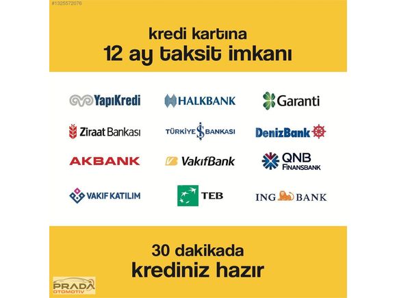 PRADA OTOMOTİV'DEN"BOYASIZ DEĞİŞENSİZ "0.69 KREDİ ORANI" %20 KDV