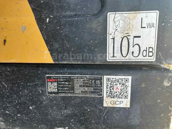 İş Makineleri Ekskavatör  SANY 305 CLc 2023 MODEL 7142 SAATE