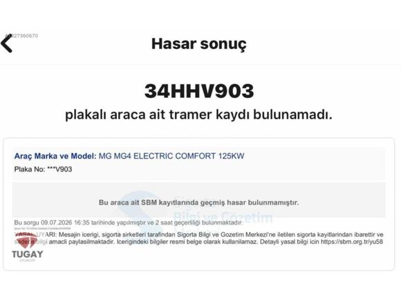 TUGAY OTOMOTİV SUZUKI-MG BAYİDEN MG4 LUXURY