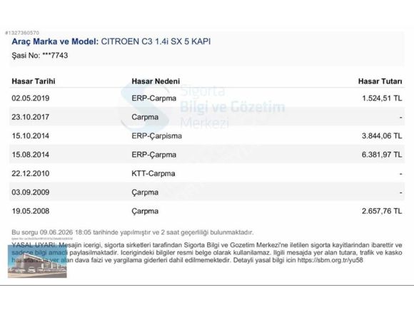2005 C3 1.4 HDİ KLİMA MULTİMEDİA GERİ GÖRÜŞ İÇİ BEJ