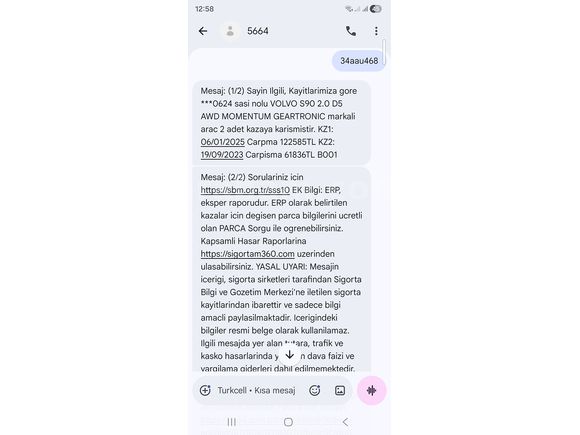 Sahibinden Volvo S90 2.0 D D5 Inscription 2016 Model Düzce