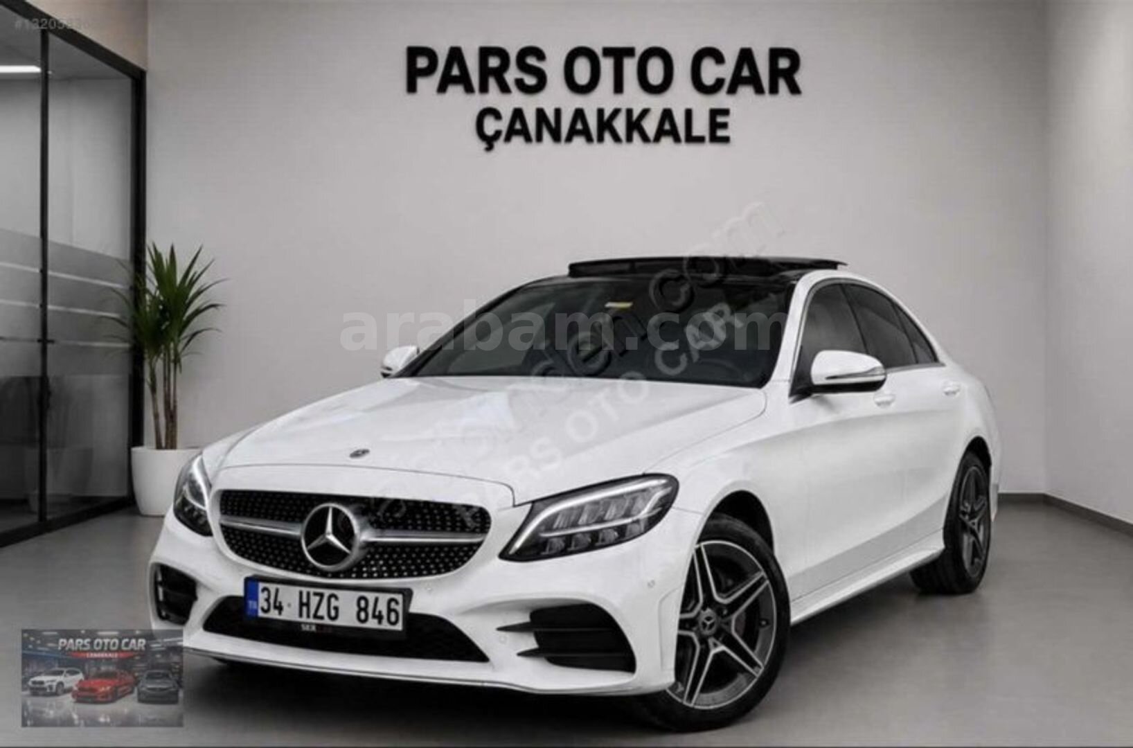 Galeriden Mercedes - Benz C 200 AMG 2018 Model Çanakkale 97.000 km Beyaz 1