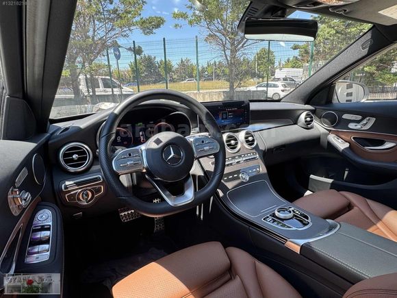2021 C200 4MATİC AMG+SADECE 9.700KMDE+BOYASIZ+TABA