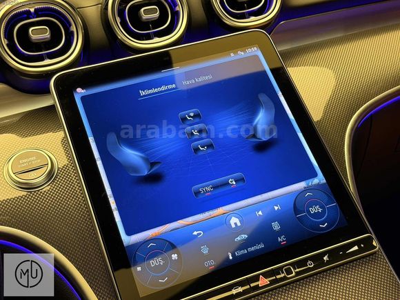 'UZUNOĞLU'2025MB C200AMG MULTİBEAM+19 JANT+BURMASTER+TABA 6001KM