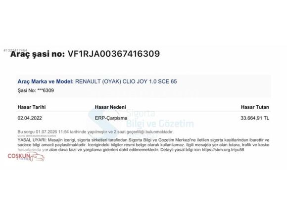 2021 MODEL EMSALSİZ TEMİZLİKTE CLİO 5 TOUCH PAKET OTOMATİK