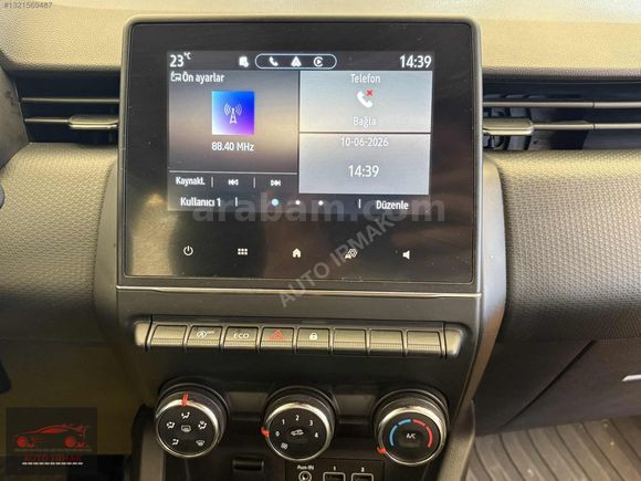 "AUTO IRMAK" 2023 RENAULT CLIO TOUCH ÇELİK JANT %20FATURALI 90HP