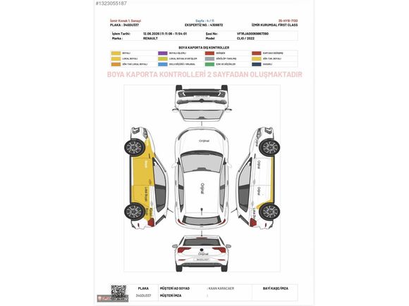 2022 Clio 1.0Tce Touch Otomatik 79.000Km (Çelik Jant)