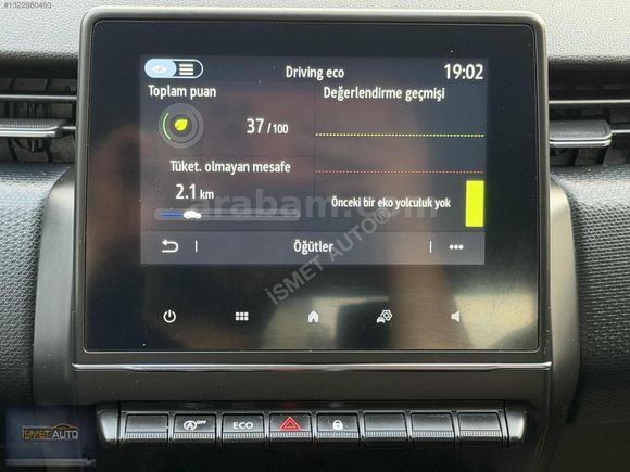 FULL ORJİNAL 2021 CLİO TOUCH X-TRONİC OTOMATİK GERİ GÖRÜŞ
