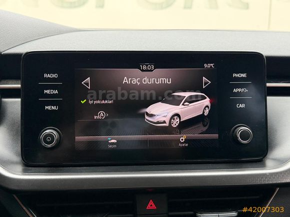 2020 MODEL SCALA 1.6 TDI PREMIUM K.AYNA-CAPLAY-ANH.GİRİŞ-CRUİSE