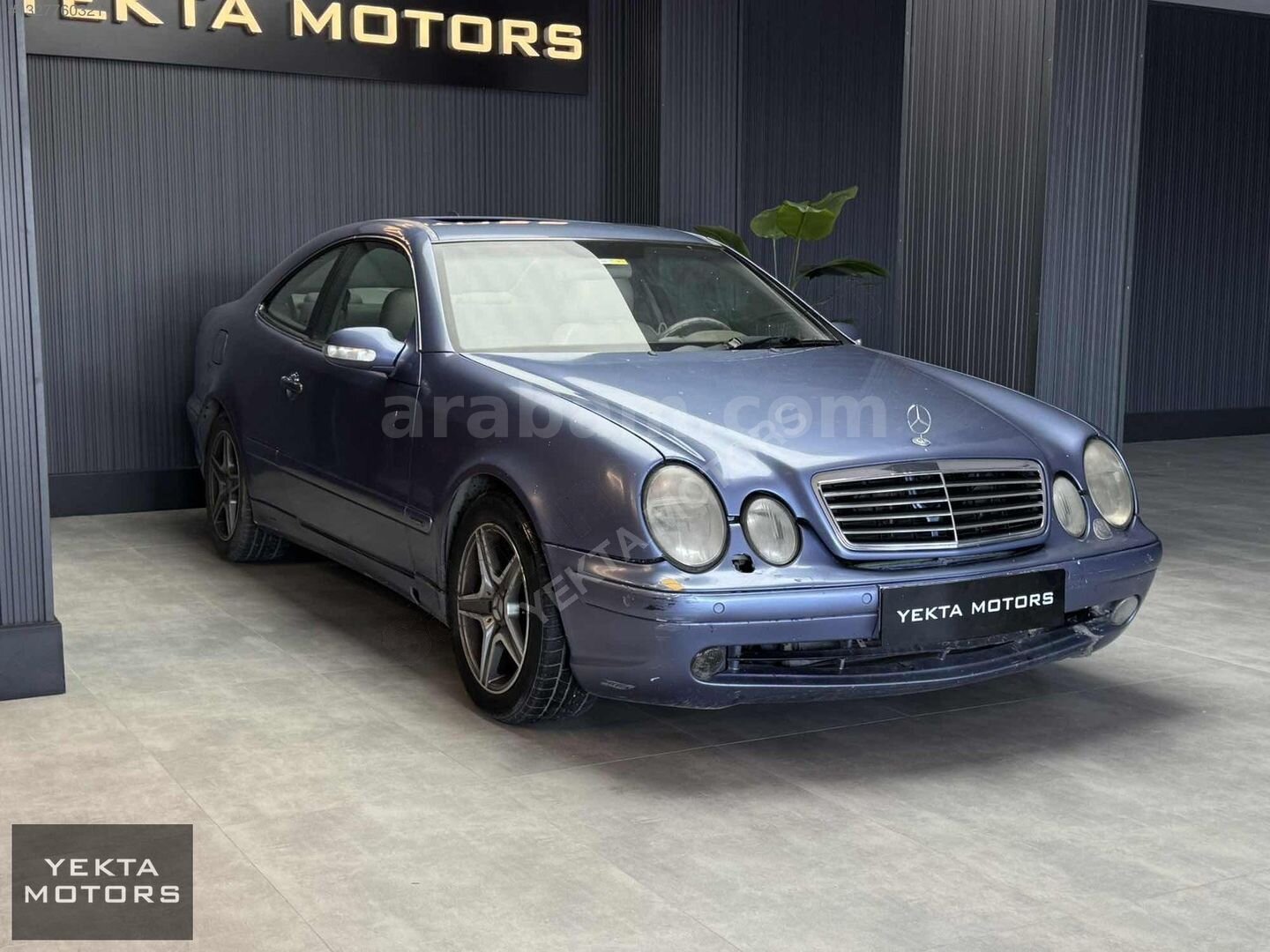 Galeriden Mercedes - Benz CLK 200 Kompressor Elegance 2001 Model İstanbul 300.000 km Mavi 6