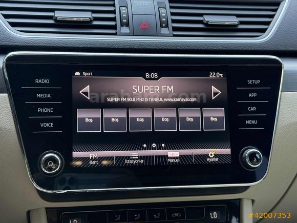 DEĞİŞENSZ 2017 MODEL SUPERB STYLE CARPLAY-E.KOLTUK-HAFIZA-G.GRŞ
