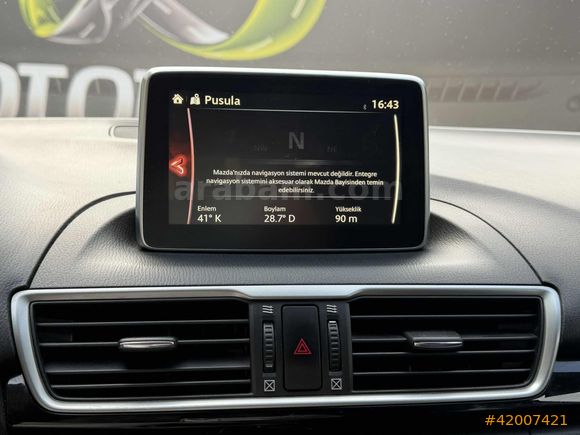 HATASZ 2014 MAZDA 3 1.5 SKYACTİVE OTOMATİK-K.ISITMA-G.GÖRÜŞ-AZKM