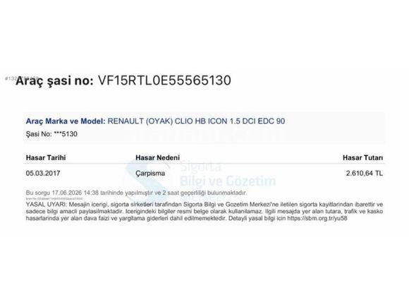 TEMİZ BAKIMLI İCON OTOMATİK 170 BİNDE KREDİ KARTINA 12 TK