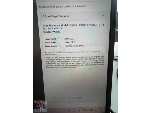 2015 LODGY 5 KİŞİLİK / ORİJİNAL / ÇOK TEMİZ