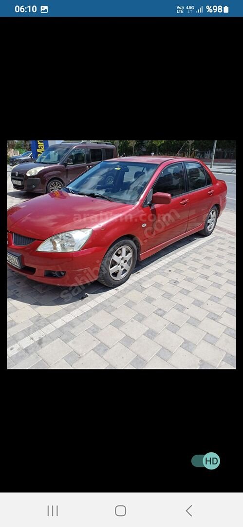 Sahibinden Mitsubishi Lancer 1.6 Comfort 2004 Model İstanbul 350.000 km Kırmızı 2