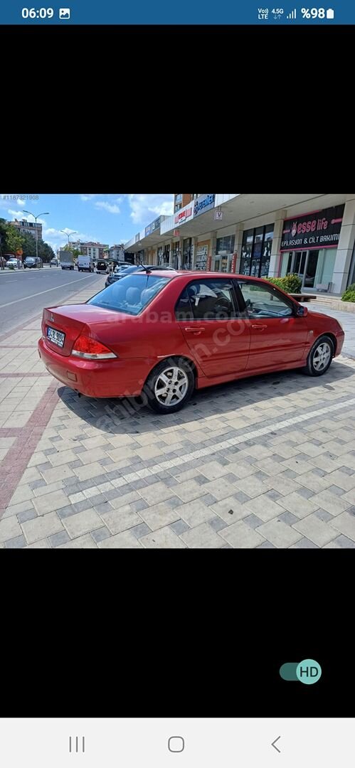 Sahibinden Mitsubishi Lancer 1.6 Comfort 2004 Model İstanbul 350.000 km Kırmızı 3